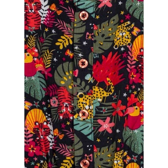 TUCTUC ALL OVER PRINT SHORT JUMPSUIT - Picture 3 of 5
